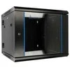 Extralink 6U 600x600 AZH juoda | Rack spintelė | Montuojama prie sienos, dviejų dalių