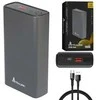 Extralink EPB-126 20000mAh sidabrinė | Nešiojamoji baterija | Nešiojamoji baterija, 45 W PD, USB-C