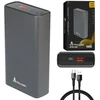 Extralink EPB-126 20000mAh sidabrinė | Nešiojamoji baterija | Nešiojamoji baterija, 45 W PD, USB-C