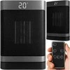 EXTRALINK ELEKTRINIS ŠILDYTUVAS SU KERAMINIU FARELKA 1500 W LED NUOTOLINIO VALDYMO PULTU