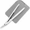 EXTRALINK HOME MATA SILIKONOWA PODKŁADKA POD LOKÓWKĘ PROSTOWNICĘ DO ŁAZIENKI 22X16 CM Pilka