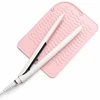 EXTRALINK HOME MATA SILIKONOWA PODKŁADKA POD LOKÓWKĘ PROSTOWNICĘ DO ŁAZIENKI 22X16 CM RÓŻOWA