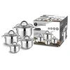 Extralink HOME Puodas 4-SET STAL NIERDZEWNA 1.9L, 2.7L, 3.6L, 6.1L SF-1132 6,1 L Turas Nerūdijančiojo plieno