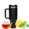 Extralink Juodas FOREST Termo puodelis ZE SŁOMKĄ Termosas Z UCHWYTEM 1200ML JUODA