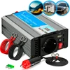 EXTRALINK automobilio įtampos keitiklis 12V-230V 500W modifikuotas sinusas OPIM-500W
