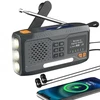 Extralink Avarinis radijas BLUETOOTH SAULĖS SU RANKENA DYNAMO POWERBANK 4000MAH SU ŽIBINTUVĖLIU SOS BT-4000 Nešiojamas Analoginis ir skaitmeninis Juodas, Oranžinis