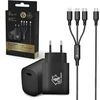 Extralink Smart Life SET03 | 3 viename laidas + įkroviklis | 12 W, 120 cm / 20 W PD3.0 5V / 3A 9V / 2.2A 12V 1.67A (juoda)