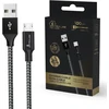 Extralink Smart Life 15W, USB-A - microUSB, 100cm, PVC, 5V 2.4A, juoda