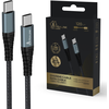 Extralink Smart Life 60W, USB-C - USB-C 120cm, PVC, 5V 2.4A/3A, pilka