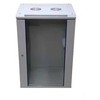 Extralink - prie sienos montuojama spintelė 19" 18U 600x450 pilka