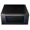 Extralink - prie sienos montuojama spintelė 19" 4U 600x600 juoda