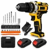 Extralink Tools Geltona Cordless Drill with 2 Batteries