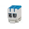 Pozostali LZ gnybtų juosta F-ELEKTRO F2.0294 korpuse, 1 bėgelio (2x50/2x50mm2), Al/Cu, mėlyna
