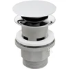 Praustuvo sifono vožtuvas Ferro, baltas/chromuotas Rotondo S288PPC