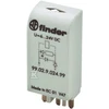 Finder EMC MODULIS LED ŽALIAS+DIODAS 6-24VDC POL.A1