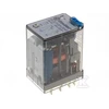 Finder Miniatiūrinė relė 2P 10A 24V DC mygtukas išbandyti veiksmų indikatorius (55.32.9.024.440)