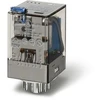 Finder Miniatiūrinė relė 3P 10A 24V DC mygtuko bandymas mechaninio veikimo indikatorius AgNI 60.13.9.024.0040