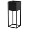 FLOWER POT COVER NANTES S Juodas 23X23X60