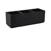 FLOWERPOT PLASTIC KARO 90X30X30CM Juodas