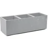 FLOWERPOT PLASTIC KARO 90X30X30CM Pilkas