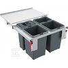 Šiukšliadėžė FRANKE, Sorter Garbo, 60-4, 2x12l.+2X8l.