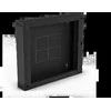 Galinė dalis 100 mm (atlenkiama/pakreipiama) dviejų sekcijų spintelėms SW-9U-600-450-01-C, juoda ALANTEC