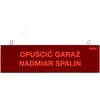 Gazex ĮSPĖJAMOJI LENTELĖ TP-4.D/H2, 230V LED