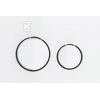 Geberit Sigma21 wc mygtukas, baltas stiklas/chromas