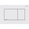 Geberit taustiņš Sigma30, 246x164 mm, matēts balts ar easy-to-clean pārklājumu / hroms