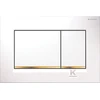Geberit taustiņš Sigma30, 246x164 mm, balts/zelts/balts