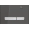 Geberit taustiņš Sigma50 square, 246x164 mm, juodas/brushed chrome ETC