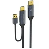 GEMBIRD Aktyvus 4K HDMI į DisplayPort kabelis 1 m, juodas