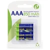 GEMBIRD AAA tipo akumuliatoriai, paruošti naudoti, 850 mAh, blisteris, 4 vnt.