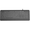 Gembird KB-UML-04-CYRL Slim su laidu backlight klaviatūra, juodas, Cyrillic išdėstymas