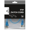 GEMBIRD PP22-0.5M/B Gembird patchcord RJ45, cat.5e, FTP, 0.5m, mėlynas