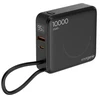 Gembird PB10-WPC15-LCD-01 greito įkrovimo išorinė baterija su belaidžiu įkrovikliu, 20W, 10000 mAh, juodas