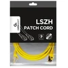 GEMBIRD PP6A-LSZHCU-Y-3M Gembird patchcord RJ45, kat. 6A,SFTP,LSZH,3m,geltona