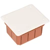 Gewiss GW48003 Įleidžiama dėžutė 96x118x70mm su oranžiniu dangteliu GW48003
