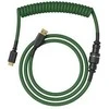 Klaviatūra Glorious GMMK Coiled Cable susuktas klaviatūros laidas Forest Žalias, USB-C į USB-A – žalios ir juodos spalvos