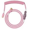 Klaviatūra Glorious GMMK Coiled Cable susuktas klaviatūros laidas Pixel Rožinė, USB-C į USB-A – rožinės spalvos