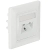 Solarix lizdas 2 x CAT5e UTP RJ45 įleidžiamas baltas SX9-2-5E-UTP-WH