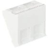 GNIAZDO MODULARNE KEYSTONE KĄTOWE SXF-M-2-45-WH-U SOLARIX