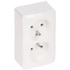 LIZDAS MONTUOJAMAS ANT PAVIRŠIAUS DVIGUBAS BERG/3743-00/EPN 250 V 16 A Elektro-Plast