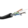 Goobay tinklo kabelis | CAT 6 U/UTP | AWG 23/1 | Kabelio ilgis: 100 m | Juodas