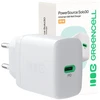 Green Cell „Greencell PowerSource Solo30“ 30 W 1 x USB-C PD 3.0 QC 4.0+ sieninis įkroviklis, baltas