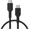 Green Cell USB-C LAIDAS / USB-C Greencell PowerFlex 30cm PD 100W juodas silikoninis