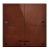 GR1 GRENTON TOUCH PANEL/ 4 TOUCH FIELDS/ TF-BUS/ DARK, MADE OF NATURAL LEATHER FRONT