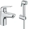 Grohe Euroeco S praustuvo maišytuvas su bidėte, chromas