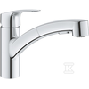 Grohe virtuves izlietnes maisītājs ar izvelkamo dušu Eurosmart, hroms