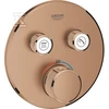 Grohe Termostatinis vonios maišytuvas 2 išėjimų, brushed warm sunset